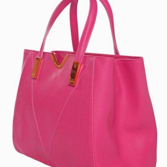 Tatou Fuschia Italian Leather Handmade Bag - Picture 3 of 5